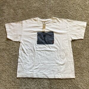 Brand New 90S Levis For Women Denim Patch T‎ Shirt Size S/M Boxy